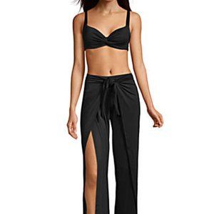 Lands' End Women's UPF 50 Sun Protection Pareo Swim Cover-up Pants